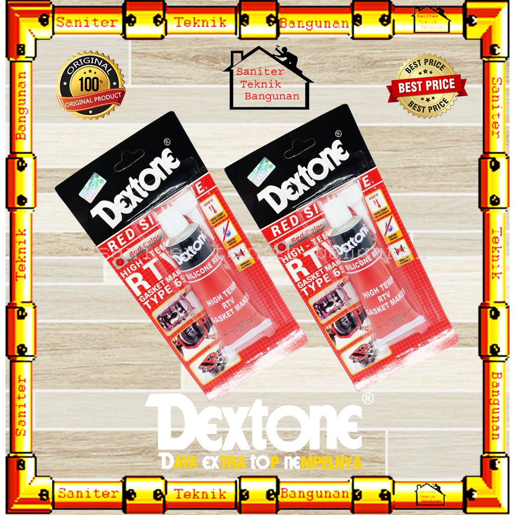 Lem Besi Red Silicone 70 Gram Dextone