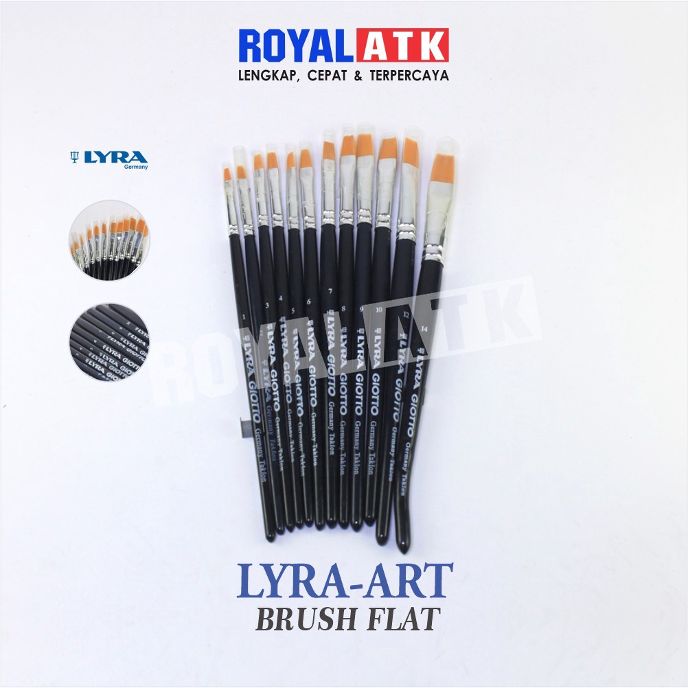 

Kuas Lukis Lyra Brush Flat 373F