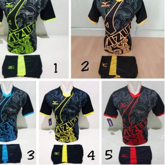 Termurah (iue-234) kaos Volly Setelan Voli baju Voli mizuno batik kaos proliga