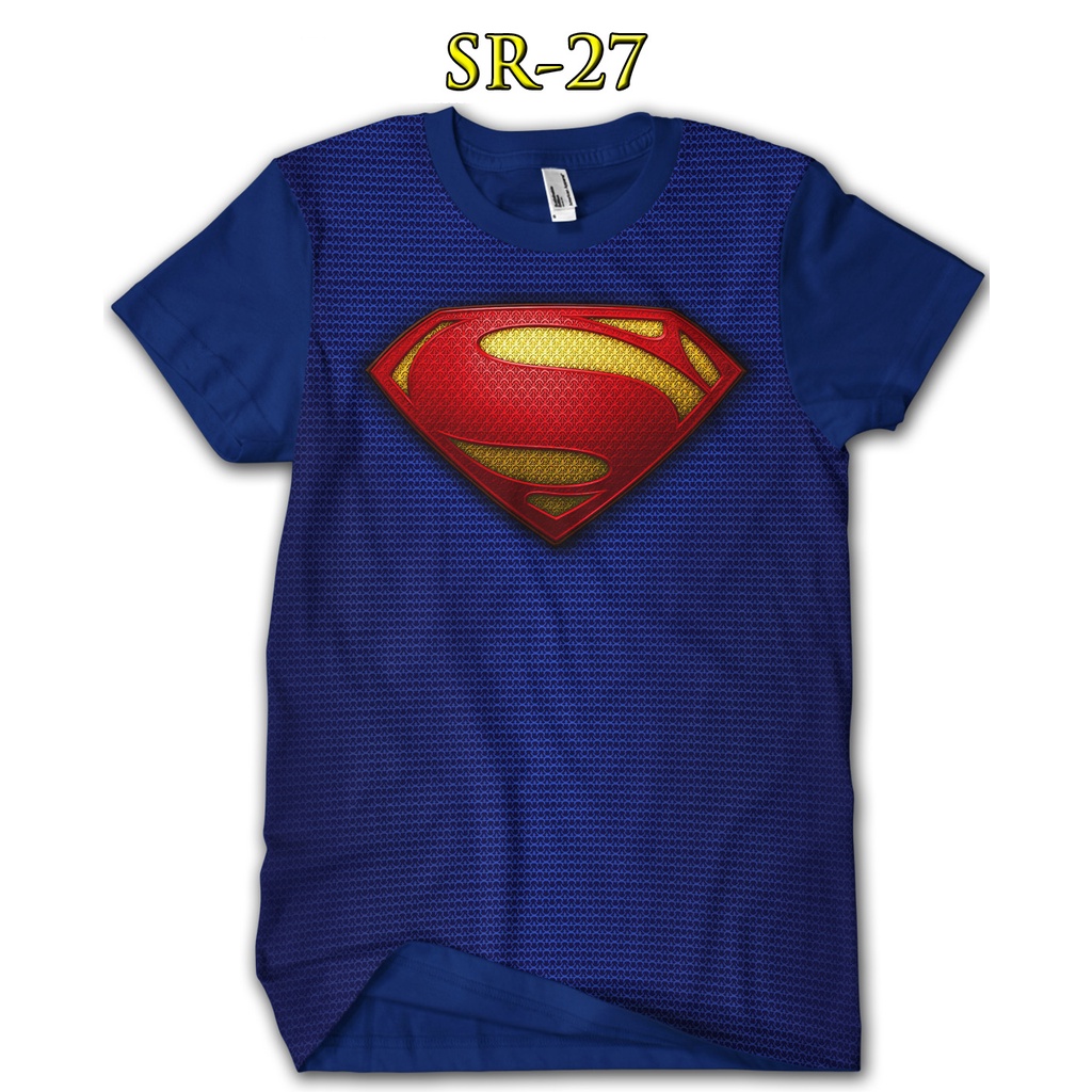 Baju Superman Blue Baju Anak Superman Printing 3D #SR-27