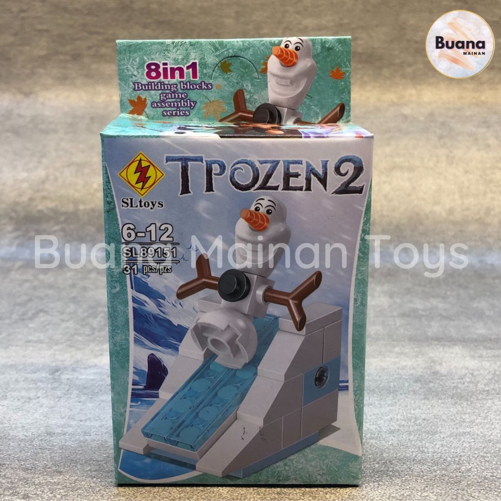 BRICKS SLTOYS TPOZEN 2 KARAKTER MAINAN ANAK CEWE PEREMPUAN BRICK MINI FIGURE PRINCESS FROZEN