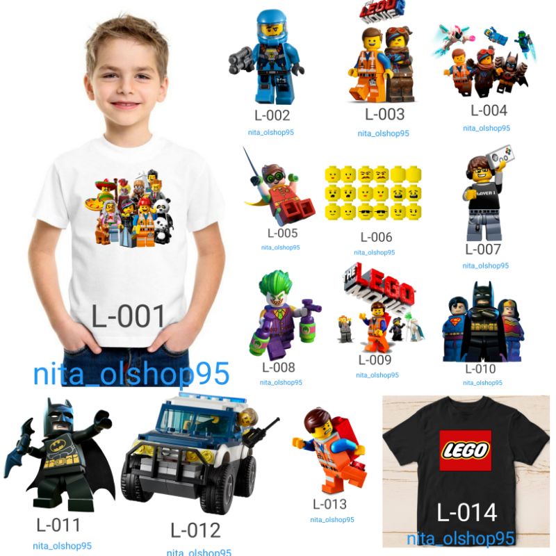 baju anak lego the movie kaos anak lego Batman Superman superhero