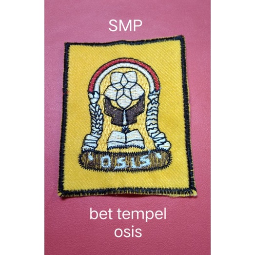 badge osis SMP bet tempel saku seragam sekolah