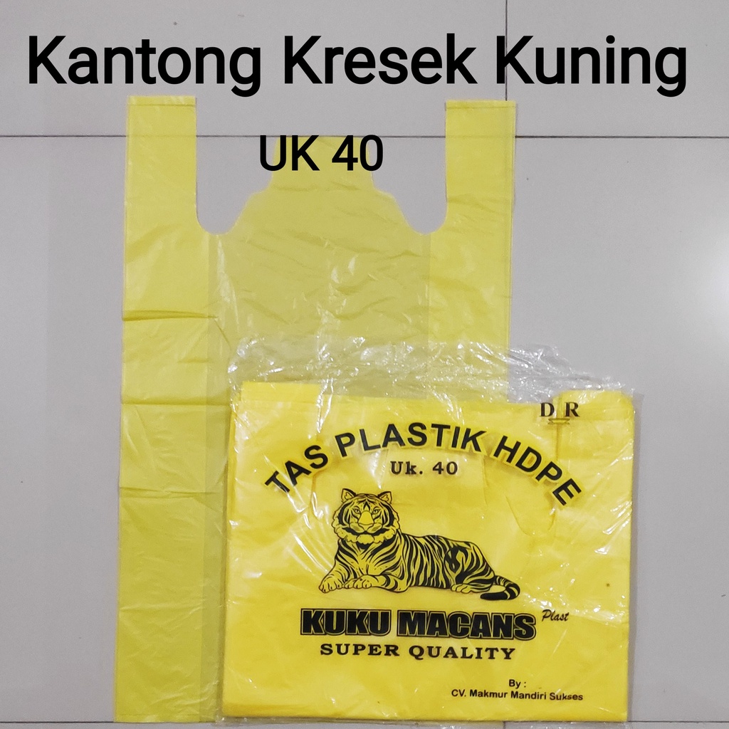 Kantong Kresek Kuning Uk 40, Plastik Kresek Kuning, Plastik Medis