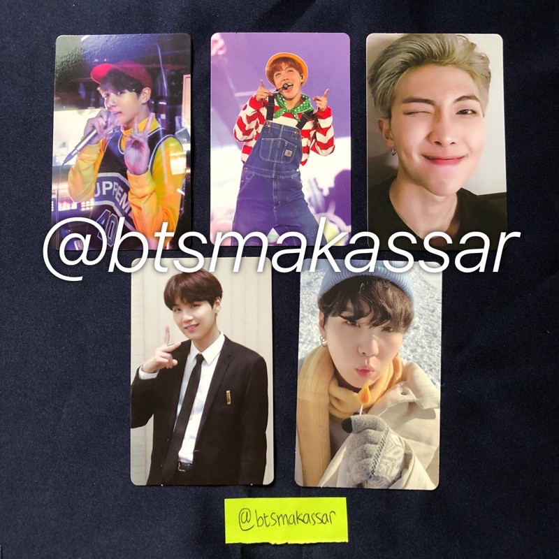 Official BTS PC Photocard DVD Memories Memo 18 2018 LY Europe Winpack Suga Yoongi RM Namjoon