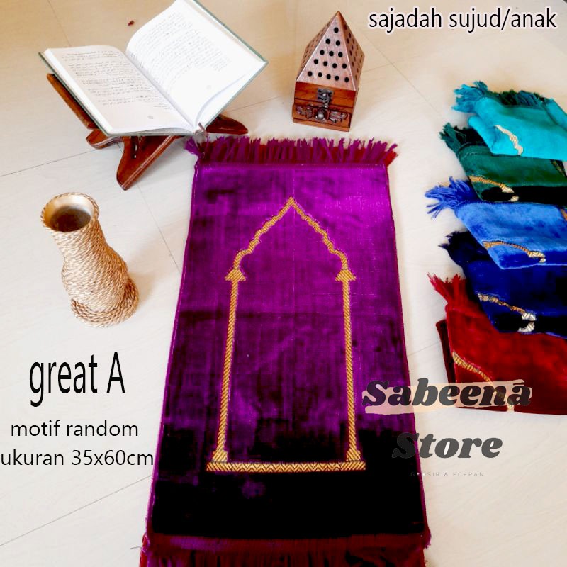 SAJADAH TURKY KECIL/SAJADAH MINI POLOS/ANAK/UKURAN 35×60 LEMBUT MURAH