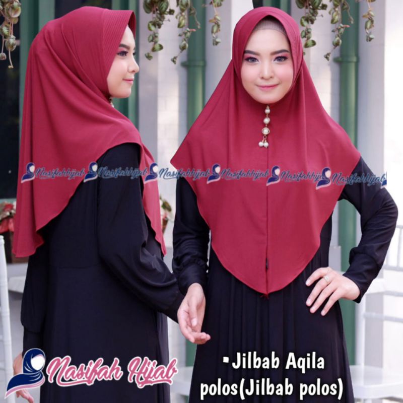 Nasifah Hijab - AQILA Jilbab simple PET hijab instan jersey airish bergo daily