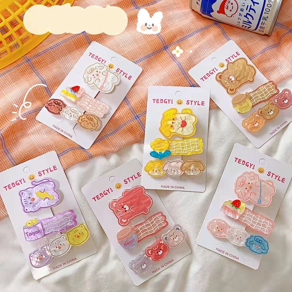 Set Jepit Rambut Jelly Korean Fashion Untuk Wanita Murah Kualitas Tinggi Import