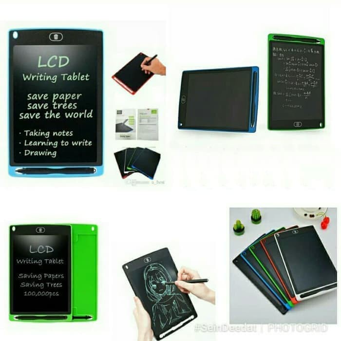 Writing Board LCD Drawing Tablet 8,5&quot; inch  Papan Tulis Mainan Edukasi Anak Anti Radiasi