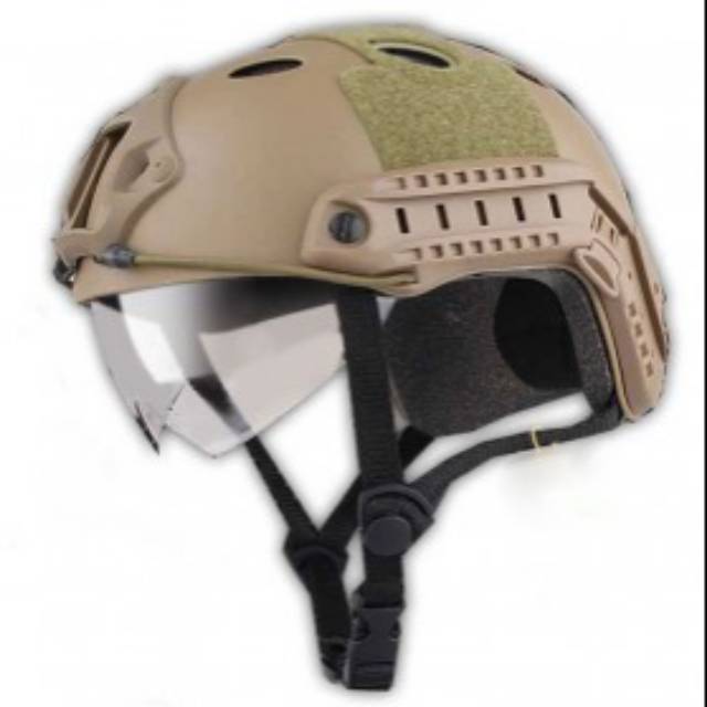 Helm Tactical Airsoft Gun - Brown