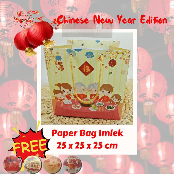

Paperbag Dus Kue Imlek / Paper Bag Box Sincia / Tas Serbaguna CNY