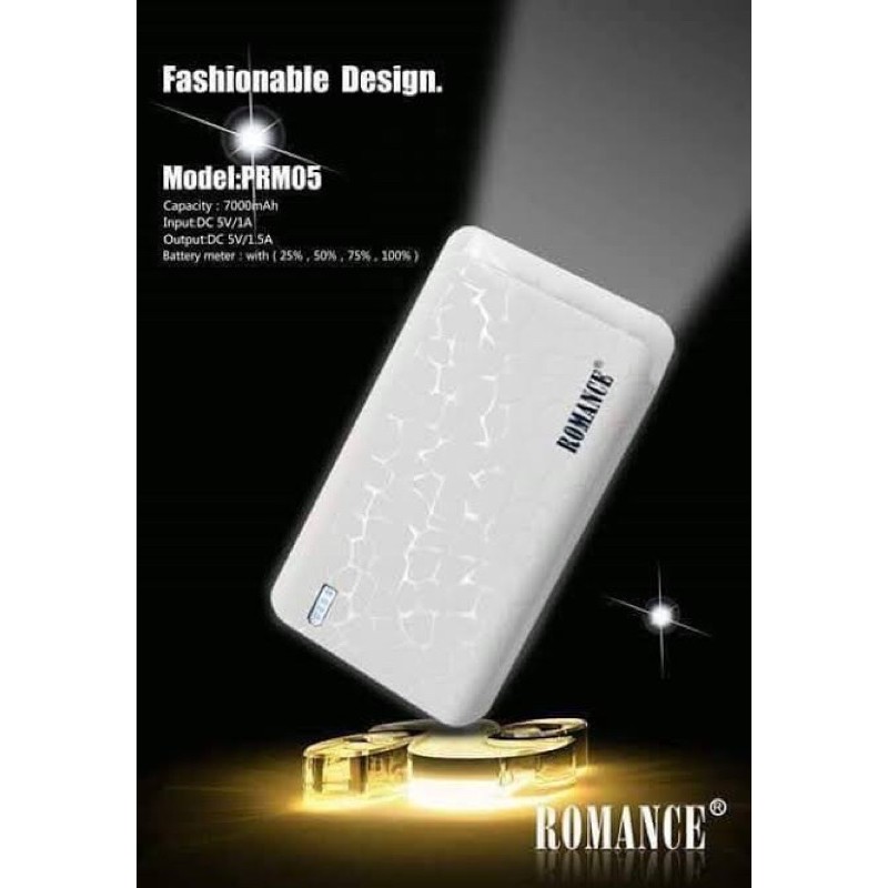 Powerbank Original Romance 7.000 mAh PRM05 Power Bank