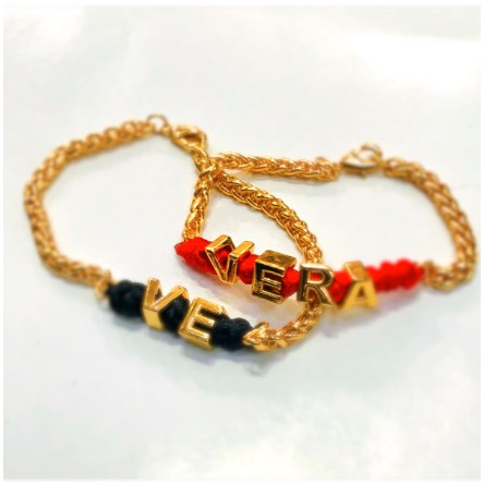 Gelang nama // gelang huruf // gelang inisial // gelang alphabet // gelang rajut tali