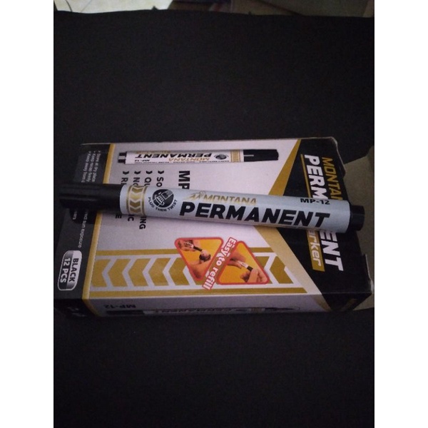 

Spidol Montana Permanent Hitam murah 12 pcs (1 lusin)