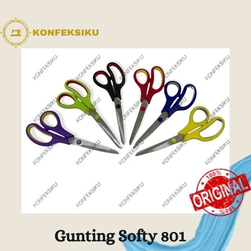 

Gunting Softy 801 - Gunting Kertas / Gunting Kain