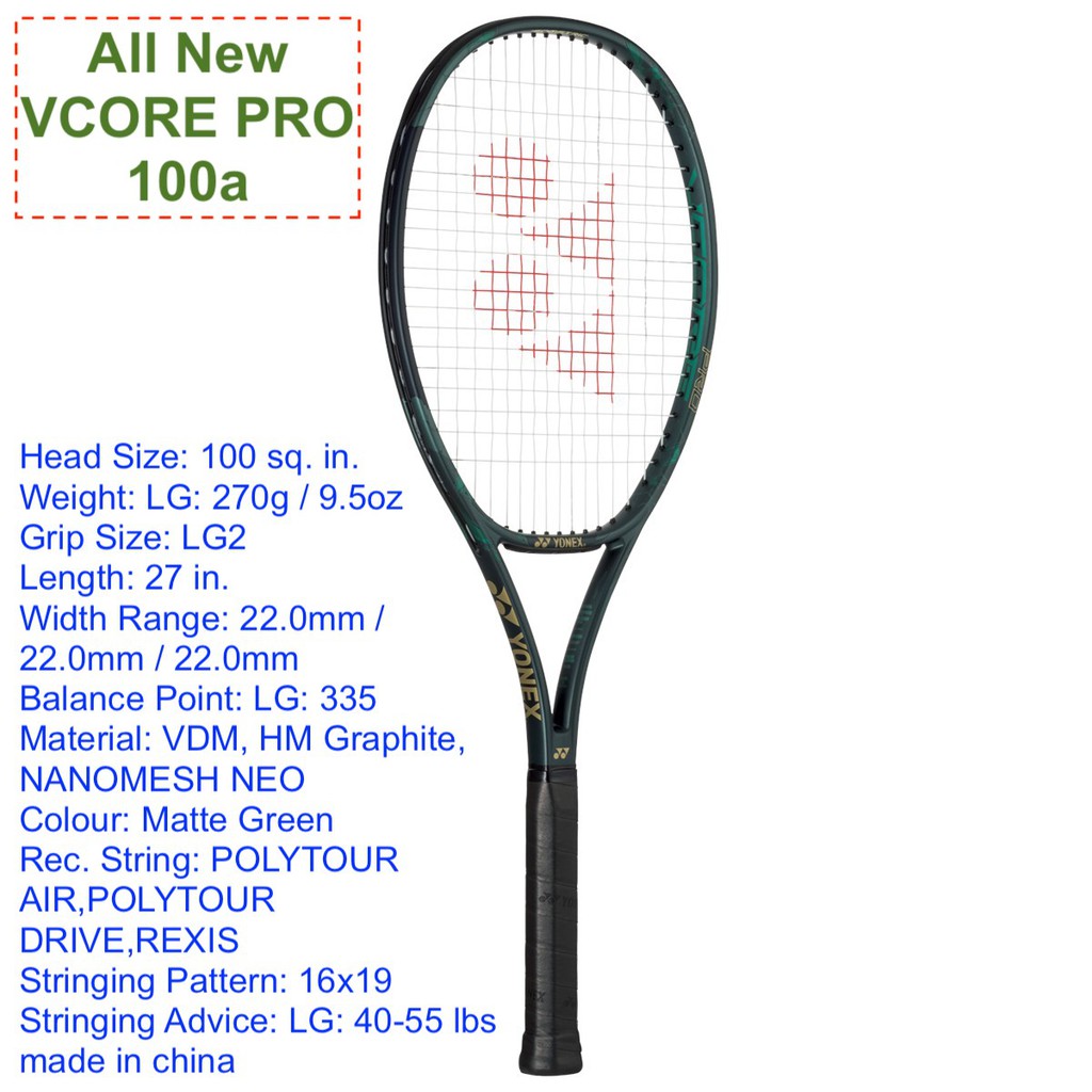 yonex vcore pro 100a