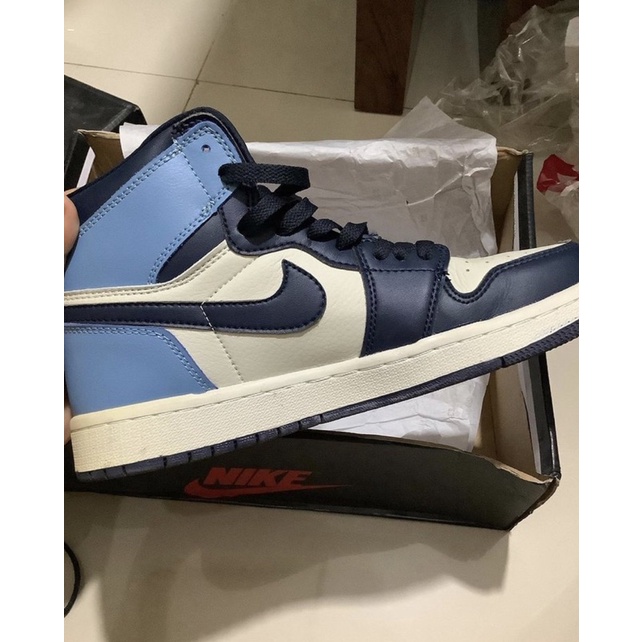 Sepatu Nike Air Jordan obsidian preloved second bekas