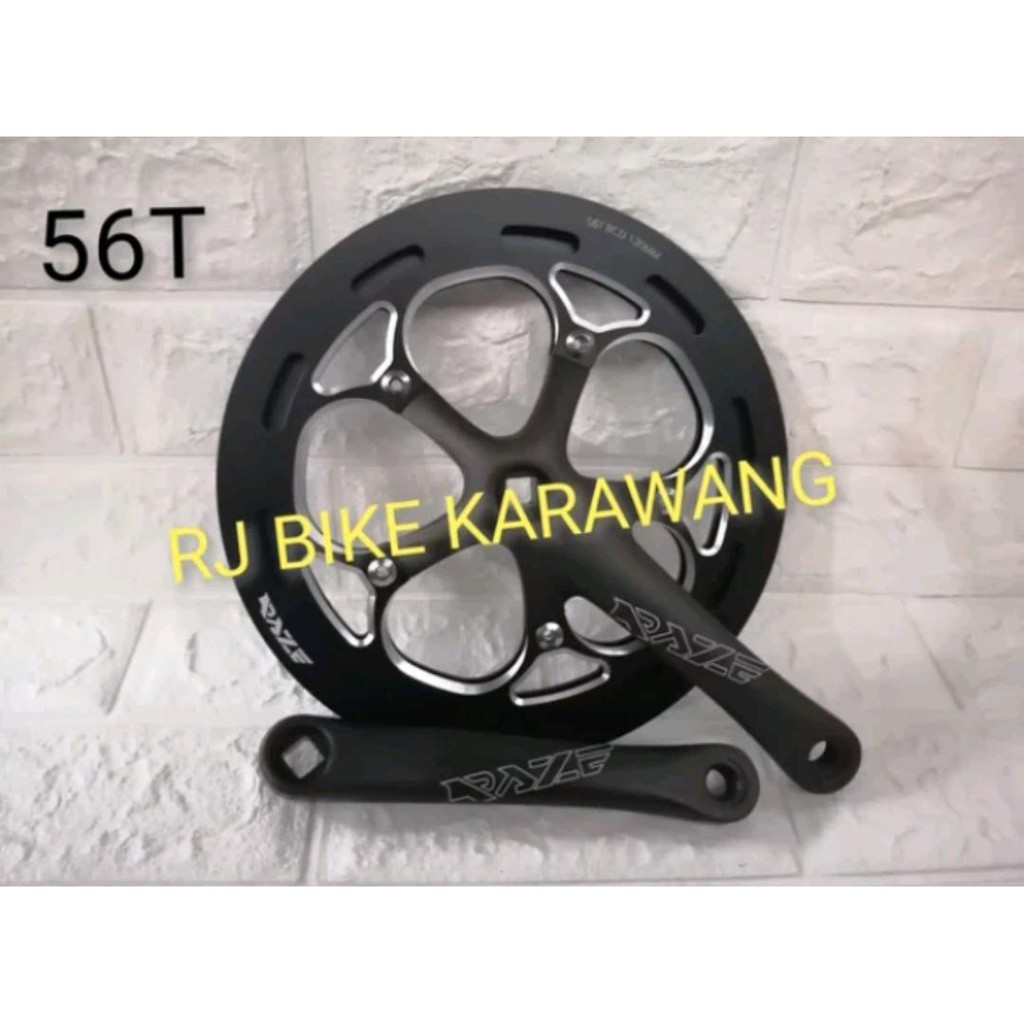 Crankset Crank Folding Raze 56T dan 54T bcd 130