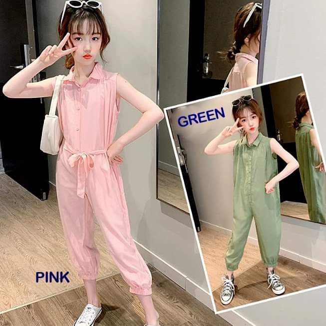 Jumpsuit Anak Perempuan Anita PINK/GREEN