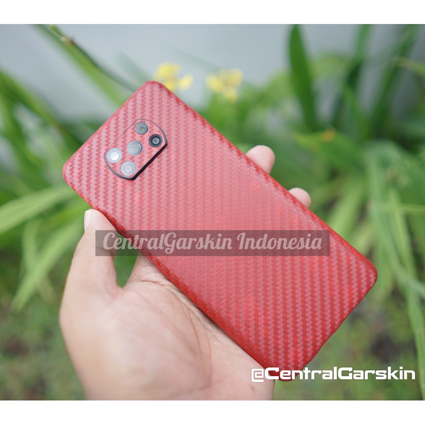 COD Garskin Pocophone X3 poco x3 nfc FULLBODY - isi 2 buah - carbon  [central garskin]