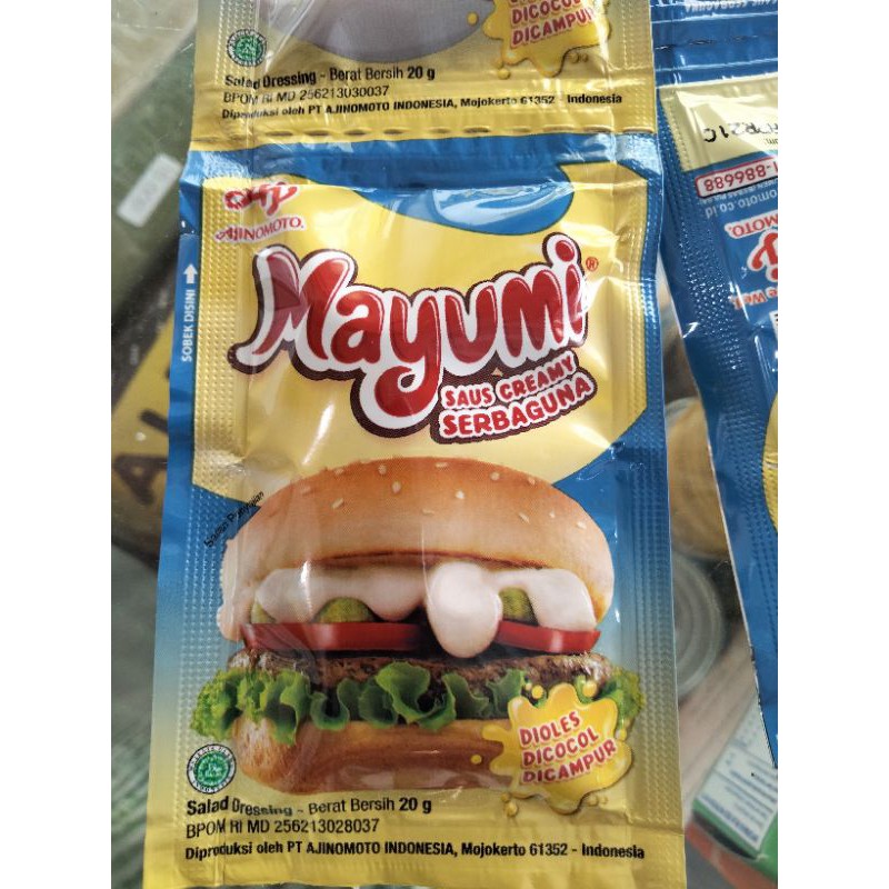 

mayonaise mayumi ukuran 20 gram