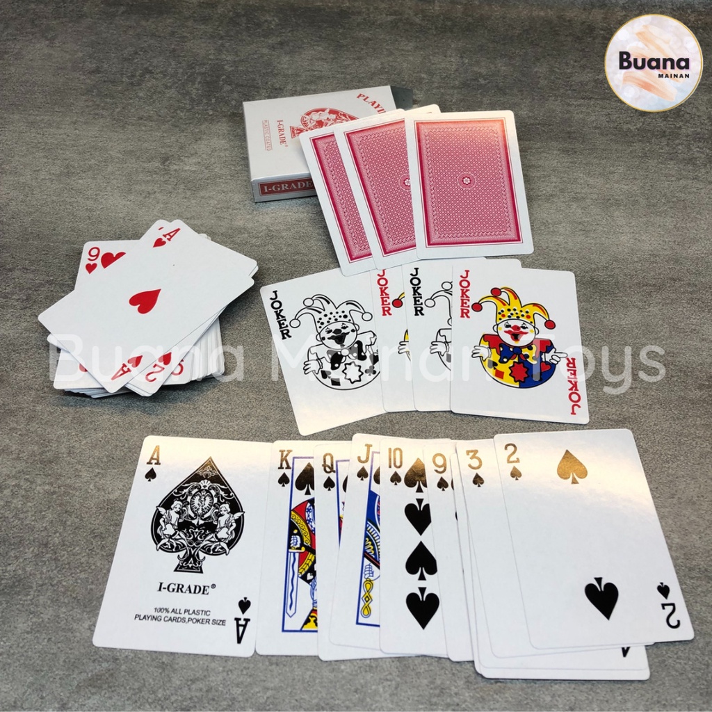 BOARD GAME KARTU REMI I-GRADE 727 PLAYING CARDS MAINAN ANAK CARD PLAY