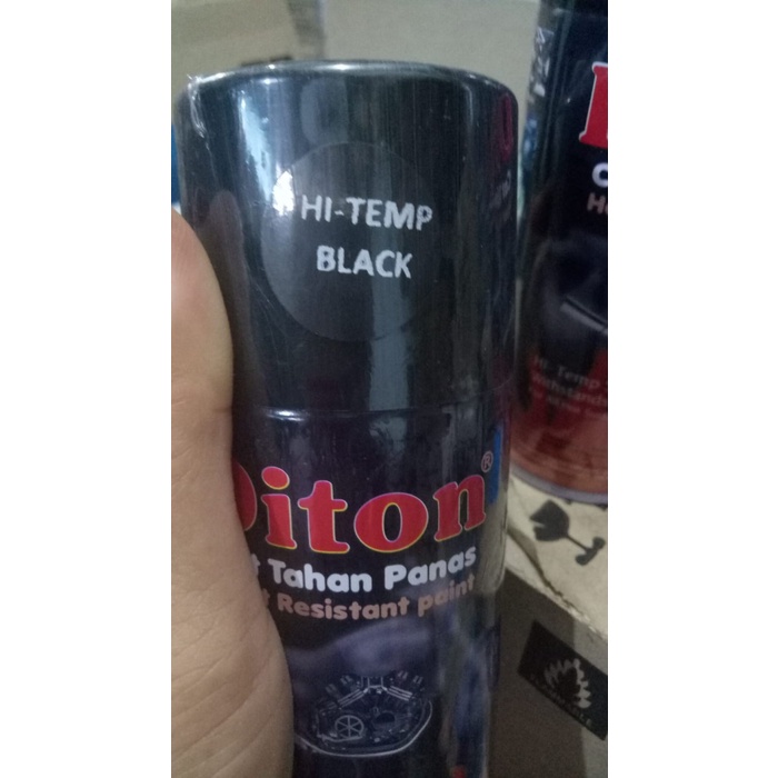 pilok pilox diton hi temp black 150cc (black doff) tahan panas knalpot redi stok