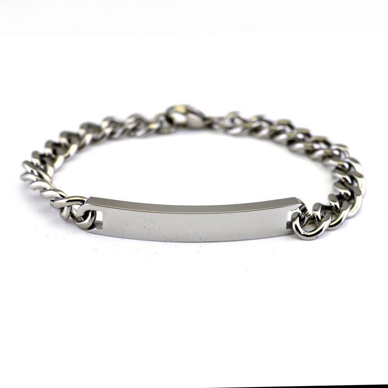 Gelang Bahan Stainless Steel Warna Silver Untuk Pria Dan Wanita