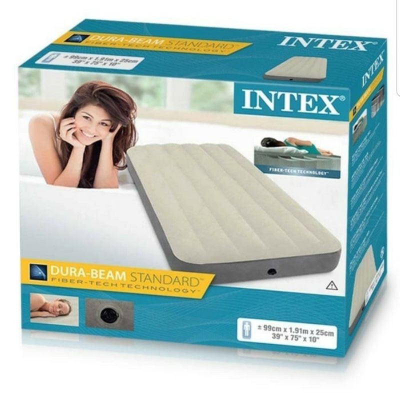 INTEX KASUR ANGIN PORTABLE SINGLE - INTEX KASUR ANGIN PORTABLE