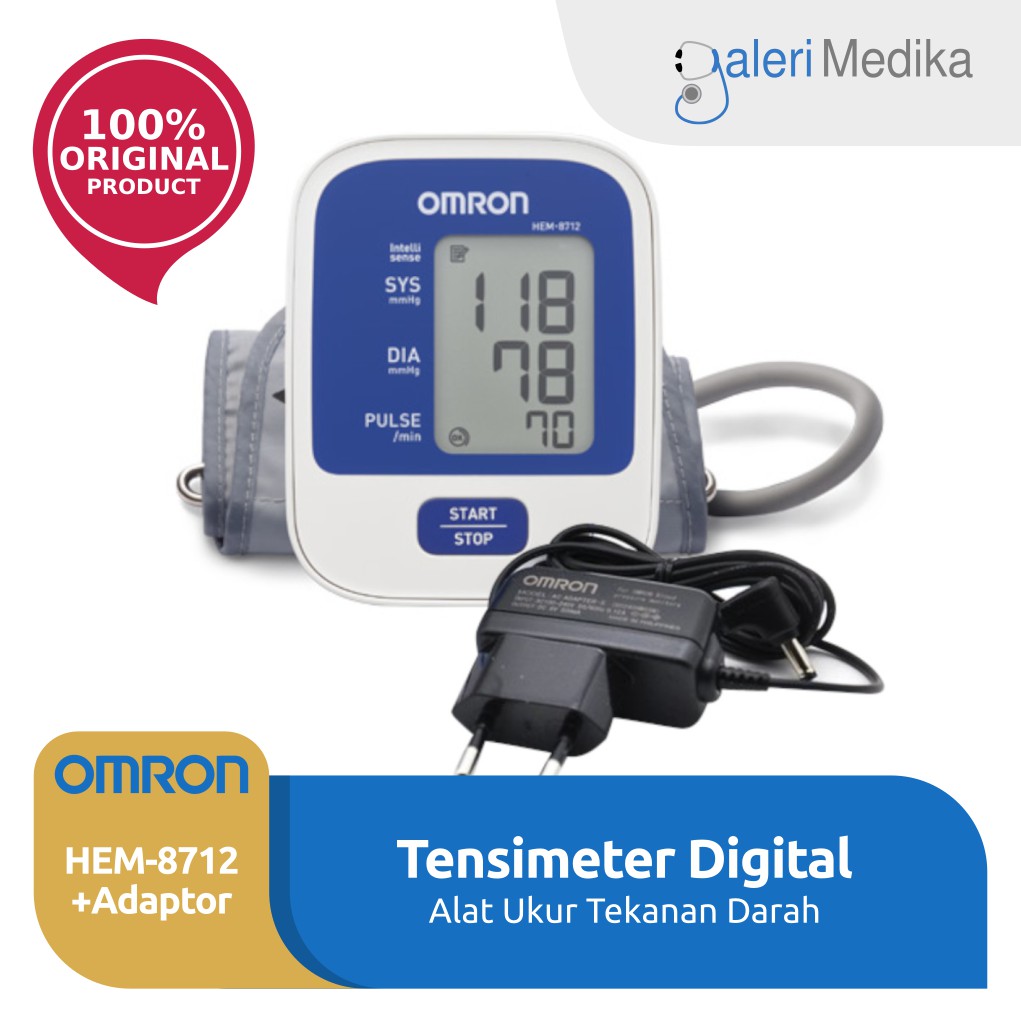 Tensimeter Digital Omron HEM 8712 + Adaptor