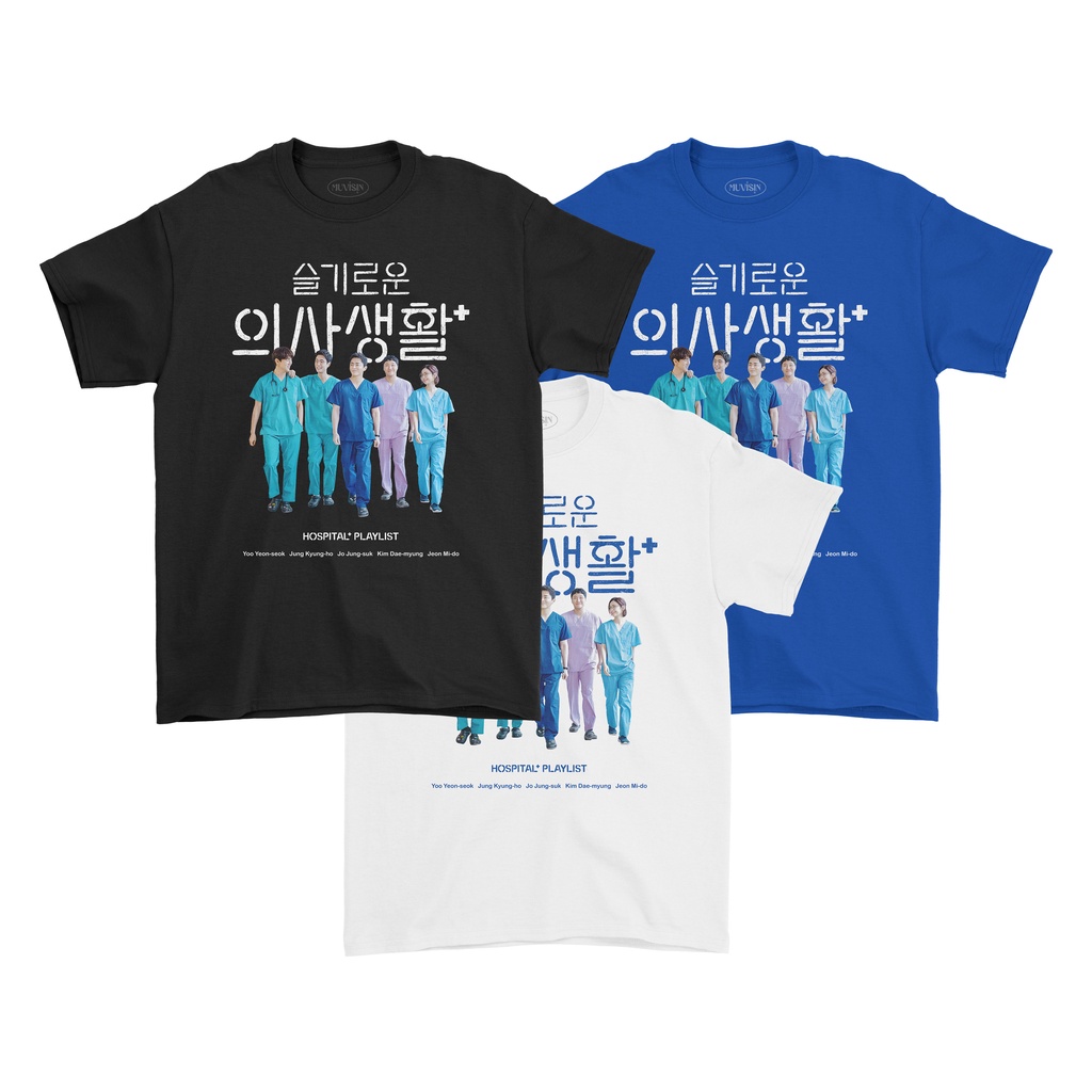 Kaos Drakor Hospital Playlist Movie T-shirt Unisex