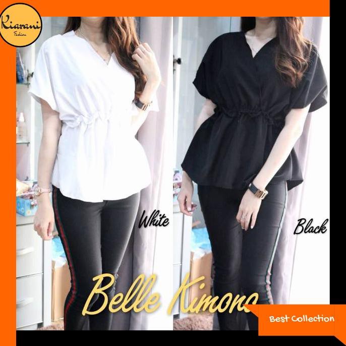 Blouse Kimono Wanita 940 - Atasan Blouse Kimono 940 - Putih