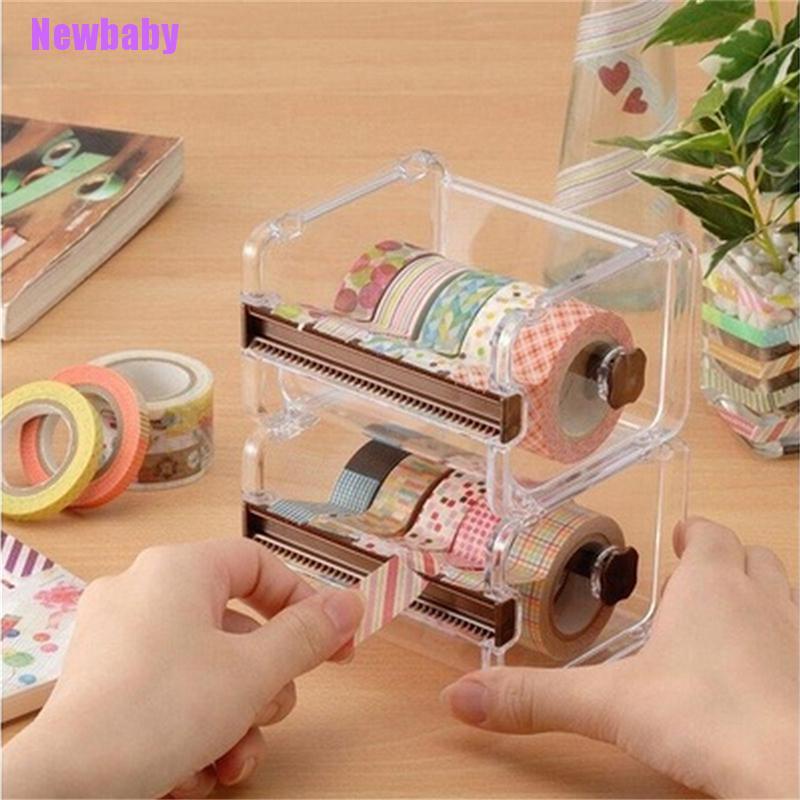 (Newbaby) Dispenser Selotip / Washi Tape Untuk Meja