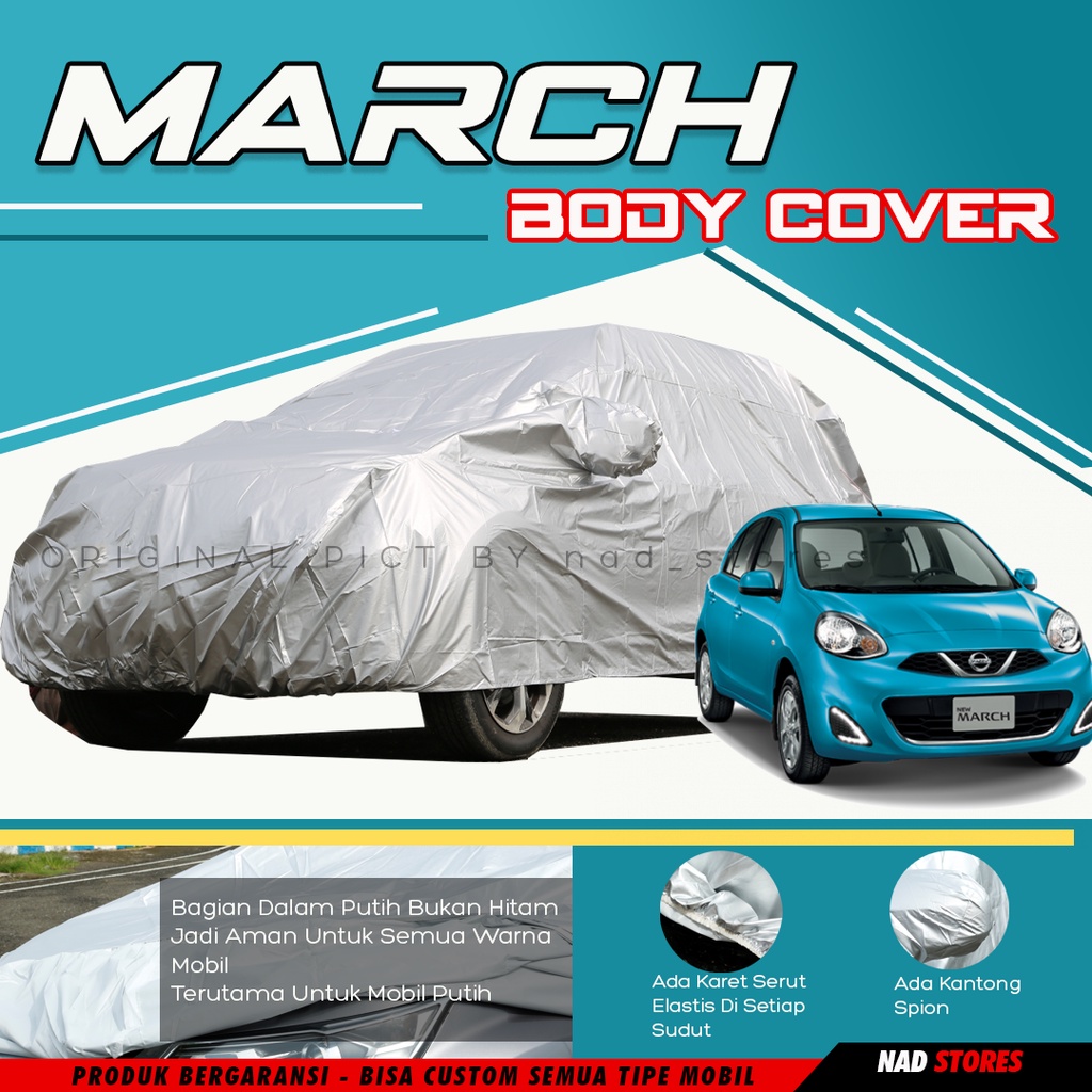 Body Cover mobil march Sarung Mobil Nissan March Waterproof  sarung mobil murah Renault Triber