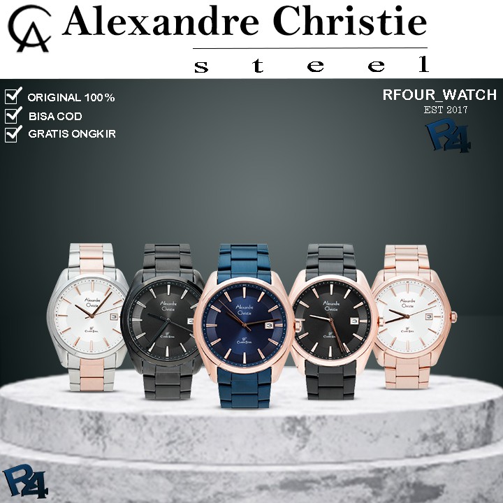 JAM ALEXANDER CHRISTIE PRIA ORIGINAL JAM TANGAN ALEXANDRE CHRISTIE PRIA ALEXANDER CRISTIE 6648 P