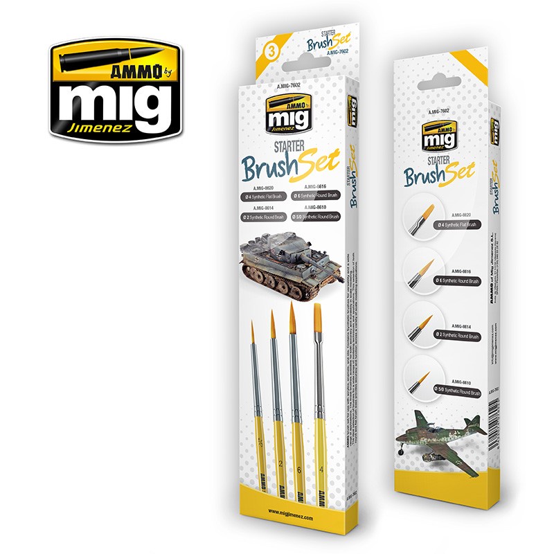 

AMIG7602 : STARTER BRUSH SET - Ammo Mig