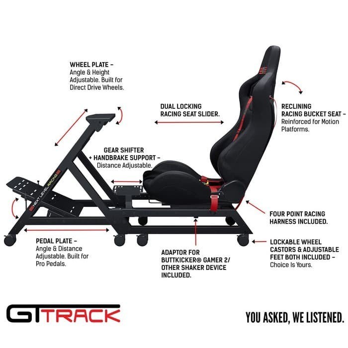 Thrustmaster -Next Level Racing GTTrack Simulator Cockpit (NLR-S009)