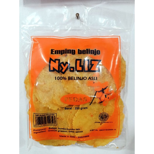 

emping belinjo manis pedas ny Liz 250grm