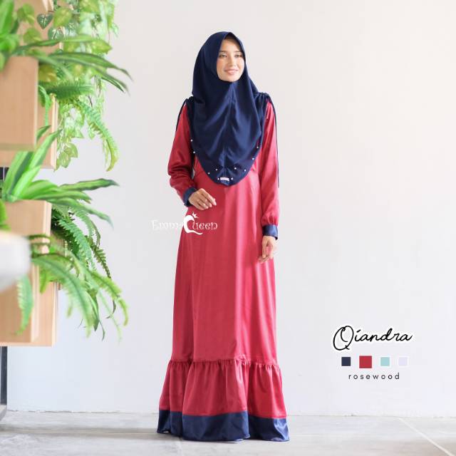 GAMIS QIANDRA DRESS ORI BY EMMAQUEEN - AIRY HIJAB