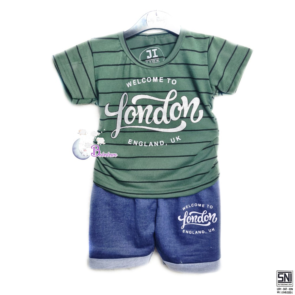 BOBOBAM BAJU BAYI LAKI LAKI  SETELAN ANAK COWO LUCU STELAN COWOK  6 12 BULAN  KEREN TRENDY KEKINIAN SALUR LONDON