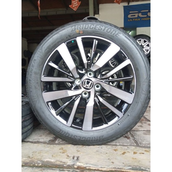 Velg Mobil Bekas Oem New Honda City RS Ring 16 pcd 4×100 + Ban Bridgestone 185 55 R16