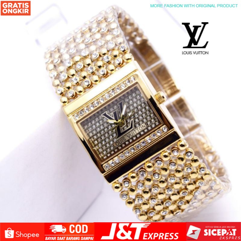 JAM TANGAN PEREMPUAN LV RANTAI MERICA JAM TANGAN WANITA JAM TANGAN IMPOR-GROSIR 99 JAKARTA