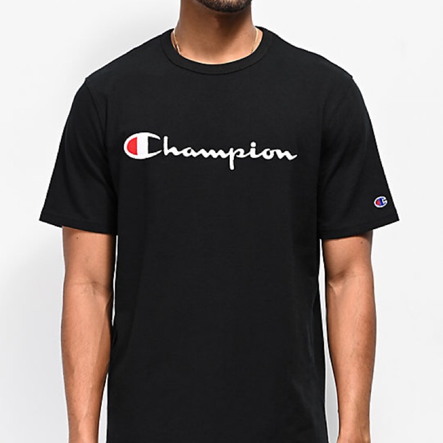 champion embroidered script tee