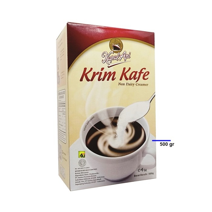 

Krimer- Kapal Api Krim Kafe - Non Dairy Creamer - Box 500 Gr Krimer -Krimer.