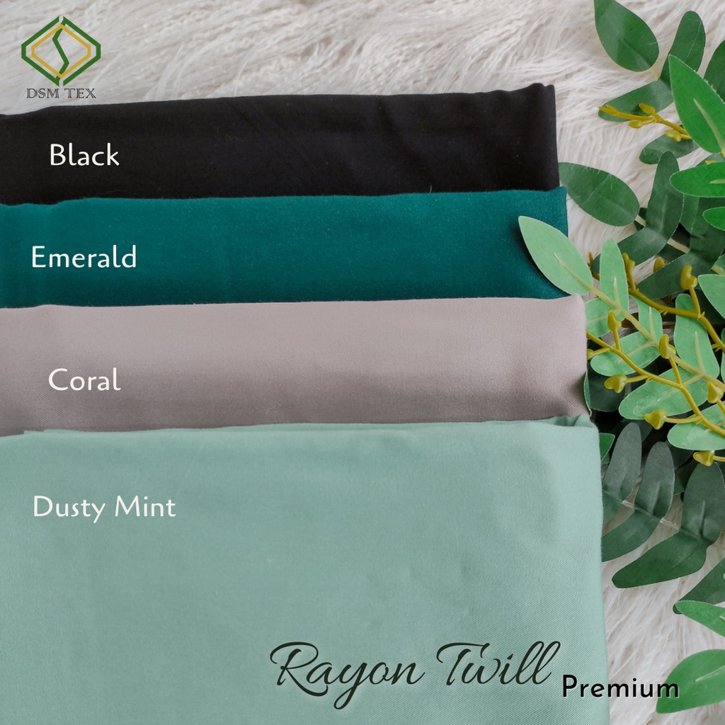 Kain Rayon Twill Ultrafine Lembutnya bikin Kulit merasa nyaman