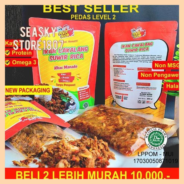 

[ IKAN CAKALANG SUWIR KHAS MANADO. - 250G LEVEL 2]