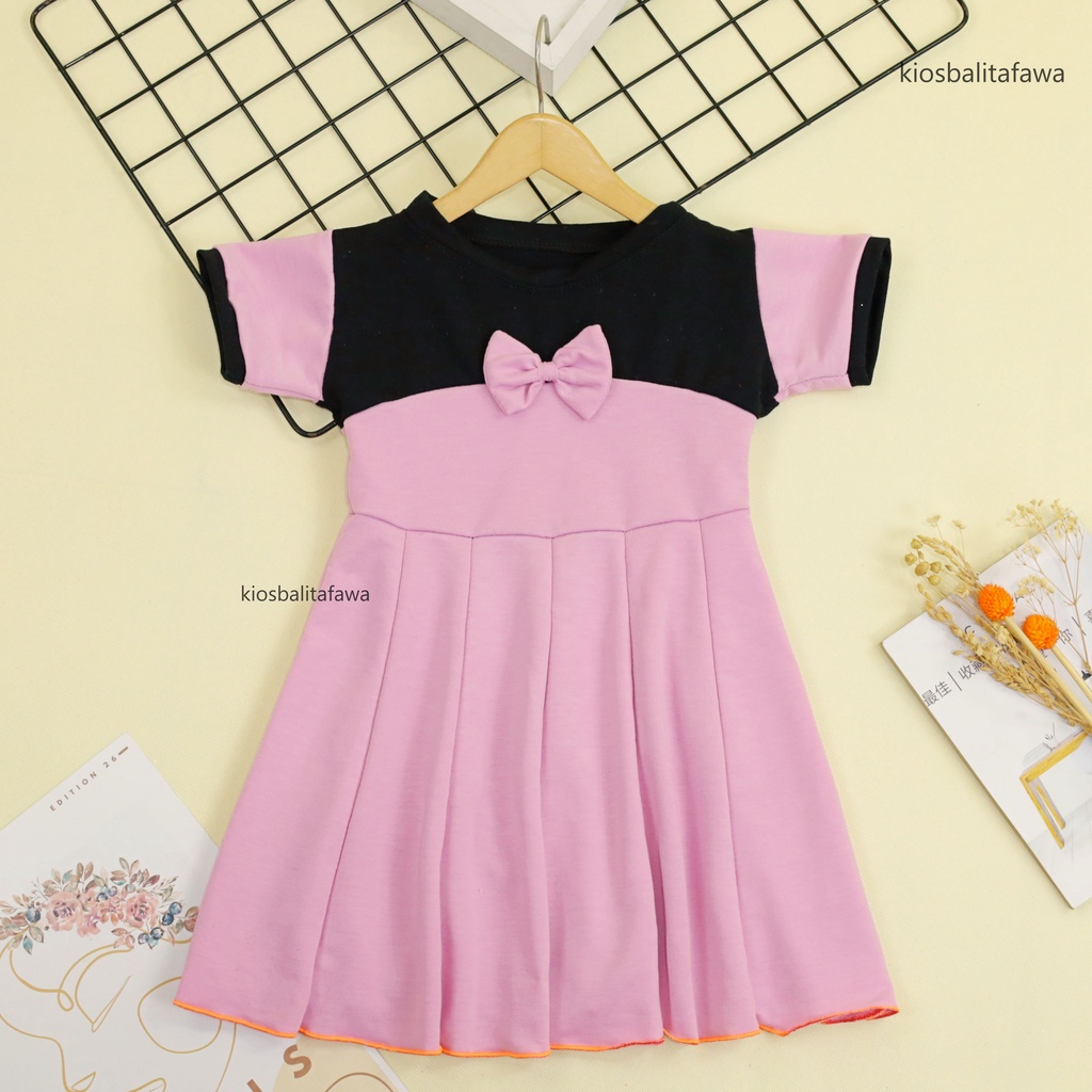 Dress Kelly uk Bayi - 6 Tahun / Dres Pesta Anak Cewek Murah Baju Balita Perempuan Harian Gaun Import