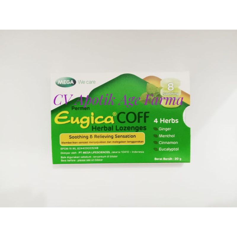 

Eugica Coff Herbal Lozengs isi 8 (Mega LifeSciences)
