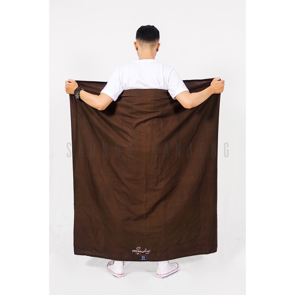 SARUNG KANJENG| SARUNG PURE SOGAN|SARUNG POLOS COKLAT SOGAN ORIGINAL