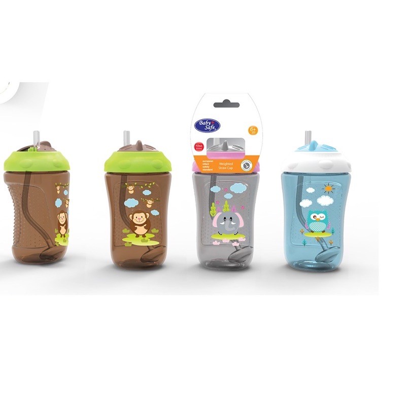 Baby safe weighted straw cup fs405 - botol minum dengan pemberat